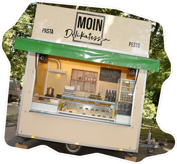 Moin Delikatessen – der Verkaufswagen (Foto: Ulrike Schröder)